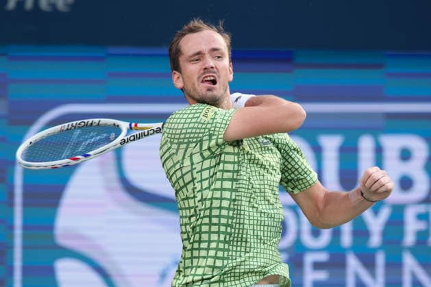 Daniil Medvedev, Dubai Duty Free Tennis Championships, Dubai, U.A.E. Tennis - Dubai Tennis Championships 2026 - ATP, Tennis Herren - Dubai Duty Free Tennis Stadium - Dubai - - United Arab Emirates - 28 February 2026. Copyright: xJuergenxHasenkopfx