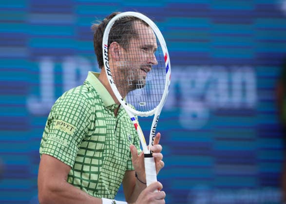 Daniil Medvedev, Dubai Duty Free Tennis Championships, Dubai, U.A.E. Tennis - Dubai Tennis Championships 2026 - ATP, Tennis Herren - Dubai Duty Free Tennis Stadium - Dubai - - United Arab Emirates - 28 February 2026. Copyright: xJuergenxHasenkopfx