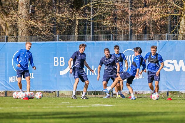 Training am 27.02.26, Herren, Fußball, Saison 2025 2026, 2.Liga, Karlsruher SC. Lockeres Trainingsspiel. Karlsruhe Wildparkstadion Baden-Württemberg Germany