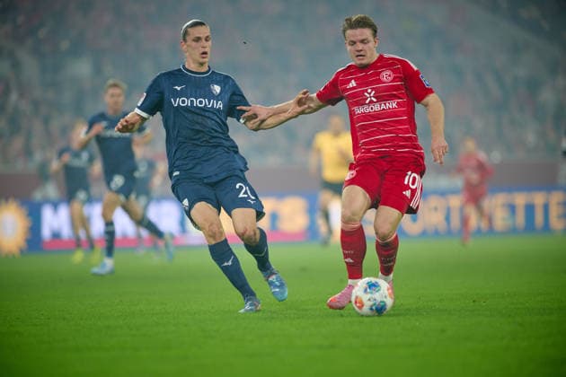 DUSSELDORF, GERMANY - 27 FEBRUARY, 2026: Christian Rasmussen - The football match 2. Bundesliga Fortuna Duesseldorf - VfL Bochum 1848 at Merkur Spiel Arena.  Copyright: xVITALIIxKLIUIEVx