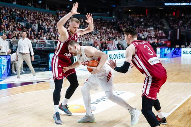 Ryga 27.02.2026 KOSZYKOWKA KOSZKADRA REPREZENTACJA POLSKI MECZ LOTWA - POLSKA ELIMINACJE MISTRZOSTW SWIATA 2027 - - - MEN BASKETBALL POLISH national team, Nationalteam WORLD CUP SERIES QUALIFIERS GAME LATVIA - POLAND NZ Michal Sokolowski , FOT. WOJCIECH FIGURSKI 058SPORT.PL NEWSPIX.PL --- newspix.pl  FOT. WOJCIECH FIGURSKI 058SPORT.PL