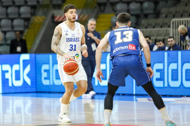 FIBA World Cup Qualifiers : Israel vs Cyprus NOAM YAACOV of Israel dribbles the ball. Israel plays against Cyprus for the FIBA World Cup 2027 Qualifiers at Spyros Kyprianou Arena, Limassol, Cyprus, on Feb. 27, 2026. Limassol Cyprus Copyright: xKOSTASxPIKOULASx
