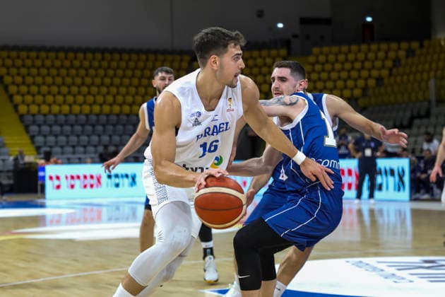 FIBA World Cup Qualifiers : Israel vs Cyprus YOTAM HANOCHI of Israel attacks with the ball. Israel plays against Cyprus for the FIBA World Cup 2027 Qualifiers at Spyros Kyprianou Arena, Limassol, Cyprus, on Feb. 27, 2026. Limassol Cyprus Copyright: xKOSTASxPIKOULASx