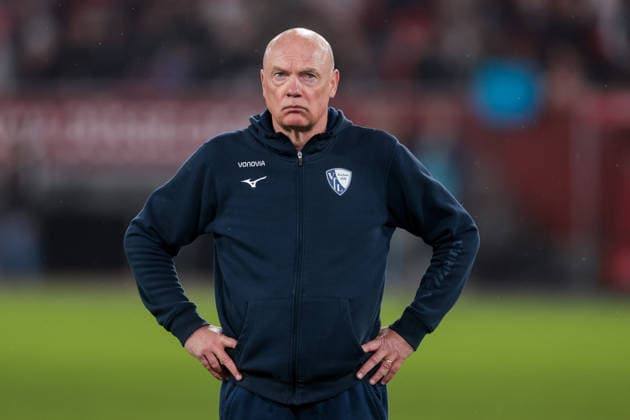 27.02.2026, Fussball, Saison 2025 2026, 2. Bundesliga, 24. Spieltag, Fortuna Düsseldorf - VfL Bochum 1848, Trainer Uwe Rösler (VfL Bochum 1848), Düsseldorf MErkur Spiel Arena NRW Deutschland xRHR-FOTO DEx
