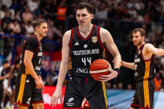 GER, FIBA Basketball World Cup 2027, European Qualifiers, Kroatien-Deutschland. 27.02.2026, Drazen Petrovic Basketball Center, Zagreb, GER, FIBA Basketball World Cup 2027, European Qualifiers, Kroatien-Deutschland. David Krämer (Deutschland, No44) Â Foto: Alexander Trienitz Zagreb Drazen Petrovic Basketball Center Zagreb Kroatien