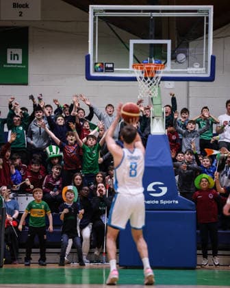 REPRO FREE *PRESS RELEASE NO REPRODUCTION FEE* EDITORIAL USE ONLY FIBA EuroBasket 2029 Pre-Qualifier, National Basketball Arena, Dublin 27 2 2026 Ireland vs Azerbaijan Ireland fans attempt to distract Azerbaijan s Ulas Turgut while he shoots a freethrow Ireland fans attempt to distract Ulas Turgut while he shoots a freethrow 27 2 2026  Copyright: x INPHO BenxBradyx BB3_1048