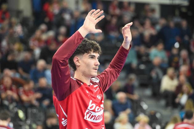 Handball I Herren I Saison 2025-2026 I Bundesliga I 23. Spieltag I SG Flensburg-Handewitt - HSG Wetzlar I 27.02.2026 Catalin Haidu (16, SG Flensburg-Handewitt) Copyright: xLobeca JanxKirschnerx