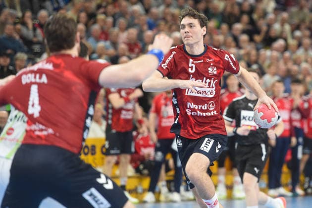 Handball I Herren I Saison 2025-2026 I Bundesliga I 23. Spieltag I SG Flensburg-Handewitt - HSG Wetzlar I 27.02.2026 Niclas Kirkelökke (5, SG Flensburg-Handewitt) Copyright: xLobeca JanxKirschnerx