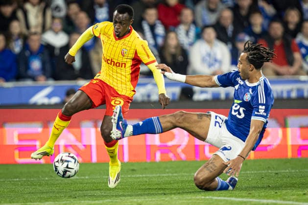 FOOTBALL : Racing Strasbourg vs Lens FC - ligue 1 - Strasbourg - 27 02 26 Saud Abdulhamid 23 et GuÃ la DouÃ 22 (RCS)  Copyright: xelyxandroxcegarrax