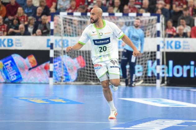 Handball I Herren I Saison 2025-2026 I Bundesliga I 23. Spieltag I SG Flensburg-Handewitt - HSG Wetzlar I 27.02.2026 David Cyrill Akakpo (20, HSG Wetzlar) Copyright: xLobeca JanxKirschnerx