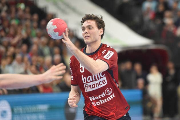 Handball I Herren I Saison 2025-2026 I Bundesliga I 23. Spieltag I SG Flensburg-Handewitt - HSG Wetzlar I 27.02.2026 Niclas Kirkelökke (5, SG Flensburg-Handewitt) Copyright: xLobeca JanxKirschnerx