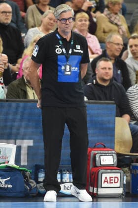 Handball I Herren I Saison 2025-2026 I Bundesliga I 23. Spieltag I SG Flensburg-Handewitt - HSG Wetzlar I 27.02.2026 Runar Sigtryggsson (Trainer, HSG Wetzlar) Copyright: xLobeca JanxKirschnerx