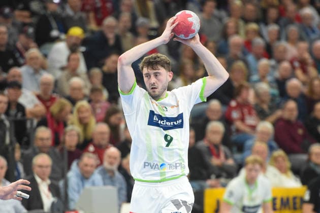 Handball I Herren I Saison 2025-2026 I Bundesliga I 23. Spieltag I SG Flensburg-Handewitt - HSG Wetzlar I 27.02.2026 Niklas Theiß (9, HSG Wetzlar) Copyright: xLobeca JanxKirschnerx