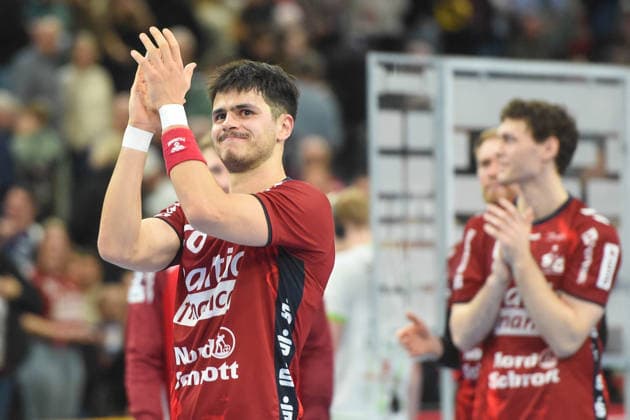 Handball I Herren I Saison 2025-2026 I Bundesliga I 23. Spieltag I SG Flensburg-Handewitt - HSG Wetzlar I 27.02.2026 Patrick Volz (28, SG Flensburg-Handewitt) Copyright: xLobeca JanxKirschnerx