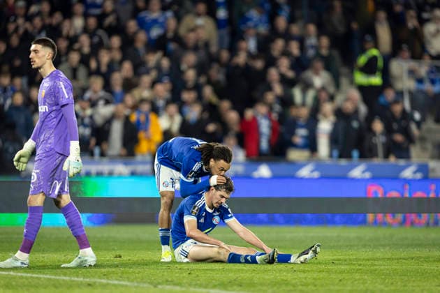FOOTBALL : Racing Strasbourg vs Lens FC - ligue 1 - Strasbourg - 27 02 26 Diego Moreira 7 (RCS) et Joaquin Panichelli 9 (RCS)  Copyright: xelyxandroxcegarrax