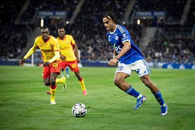 FOOTBALL : Racing Strasbourg vs Lens FC - ligue 1 - Strasbourg - 27 02 26 GuÃ la DouÃ 22 (RCS)  Copyright: xElyxandroxCEGARRAx