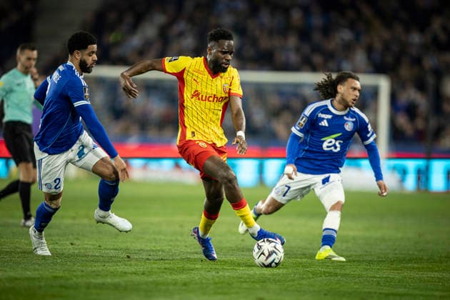 FOOTBALL : Racing Strasbourg vs Lens FC - ligue 1 - Strasbourg - 27 02 26 Odsonne Edouard 11  Copyright: xelyxandroxcegarrax