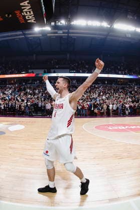 Ryga 27.02.2026 KOSZYKOWKA KOSZKADRA REPREZENTACJA POLSKI MECZ LOTWA - POLSKA ELIMINACJE MISTRZOSTW SWIATA 2027 - - - MEN BASKETBALL POLISH national team, Nationalteam WORLD CUP SERIES QUALIFIERS GAME LATVIA - POLAND NZ radosc celebration cieszynka , Mateusz Ponitka , Michal Sokolowski , FOT. WOJCIECH FIGURSKI 058SPORT.PL NEWSPIX.PL --- newspix.pl  FOT. WOJCIECH FIGURSKI 058SPORT.PL