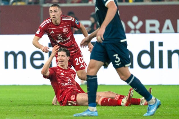Deutschland: 2. Bundesliga 2025 2026 Fortuna Düsseldorf vs. VfL Bochum 24. Spieltag 27.02.2026 Merkur Spiel-Arena (Nordrhein-Westfalen) Cedric Itten (Fortuna Düsseldorf, 13)