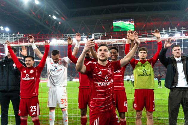 Deutschland: 2. Bundesliga 2025 2026 Fortuna Düsseldorf vs. VfL Bochum 24. Spieltag 27.02.2026 Merkur Spiel-Arena (Nordrhein-Westfalen) Florent Muslija (Fortuna Düsseldorf, 24)