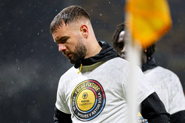Adam Armstrong (9 Wolves) warms up during the Premier League football match between Wolverhampton Wanderers and Aston Villa at Molineux stadium in Wolverhampton, England Copyright: xNataliexMincher SPPx Sportspressphoto_SPR98425