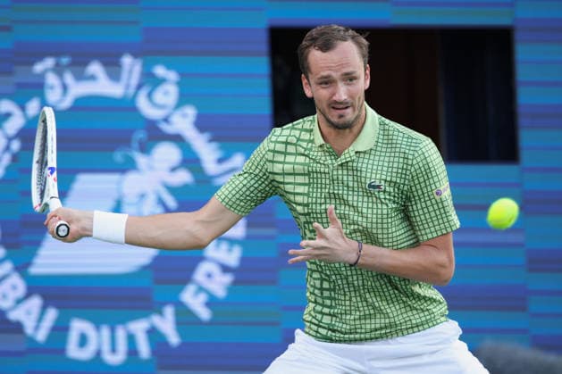 Daniil Medvedev, Dubai Duty Free Tennis Championships, Dubai, U.A.E. Tennis - Dubai Tennis Championships 2026 - ATP, Tennis Herren - Dubai Duty Free Tennis Stadium - Dubai - - United Arab Emirates - 28 February 2026. Copyright: xJuergenxHasenkopfx