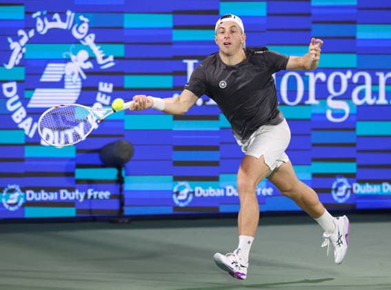 Tallon Griekspoor, Dubai Duty Free Tennis Championships, Dubai, U.A.E. Tennis - Dubai Tennis Championships 2026 - ATP, Tennis Herren - Dubai Duty Free Tennis Stadium - Dubai - - United Arab Emirates - 28 February 2026. Copyright: xJuergenxHasenkopfx