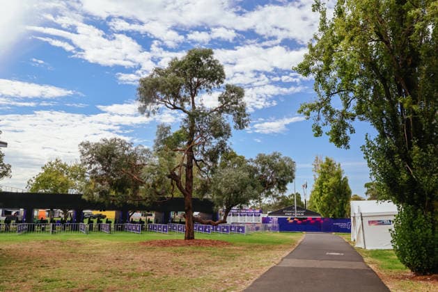 February 28, 2026, Melbourne, Victoria, Australia: MELBOURNE, AUSTRALIA - FEBRUARY 28 2026: Track build and preparations for the 2026 Formula 1 Australian Grand Prix Melbourne Australia - ZUMAp121 20260228_zsp_p121_006 Copyright: xChrisxPutnamx