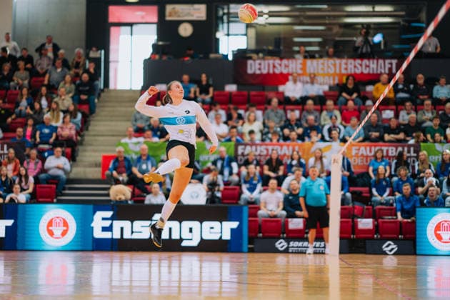 Svenja Schroeder (TV Segnitz, 09), Faustball, Deutsche Meisterschaft, Final 4, Saison 2025 2026, 28.02.2026, Faustball, Deutsche Meisterschaft, Final 4, Saison 2025 2026, 28.02.2026, Stuttgart Copyright: xEibner-Pressefoto LarsxNeumannx EP_LNN