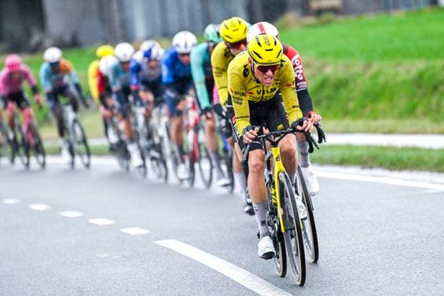 Omloop Het Nieuwsblad 2026 Cycling Race NINOVE, BELGIUM - FEBRUARY 28 : Kielich Timo (BEL) of Team Visma Lease a Bike in action during the 81th edition of Omloop Het Nieuwsblad an UCI World Tour 1.UWT one day cycling road race for Men Elite of km with start in Ghent and finish in Ninove on February 28, 2026 in Ninove, Belgium, 28 02 2026 ( Motordriver Kenny Verfaillie - Ninove Belgium  Copyright: xNicoxVereeckenx