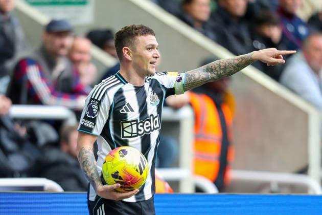 Newcastle United v Everton, Premier League Kieran Trippier Of Newcastle United reacts during the Newcastle United v Everton Premier League match at St. James Park, Newcastle Upon Tyne, England on 28 February 2026 Credit: Lee Keuneke Every Second Media Editorial use only. All images are copyright Every Second Media Limited. No images may be reproduced without prior permission. All rights reserved. Premier League and Football League images are subject to licensing agreements with Football DataCo Limited. see https: www.football-dataco.com Copyright: xIMAGO EveryxSecondxMediax ESM-1827-0062 LeexKeunekex xEveryxSecondxMediax