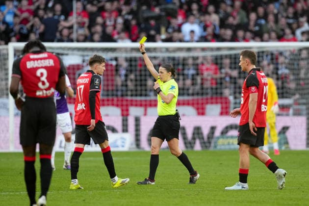 Stade Rennais FC v Toulouse FC - Ligue 1 McDonald s 2025 2026 Stephanie FRAPPART (ARBITRE) during the Ligue 1 McDonald s match between Rennes and Toulouse at Roazhon Park on February 28, 2026 in Rennes, France. Rennes France  Copyright: xFEPx 776348309