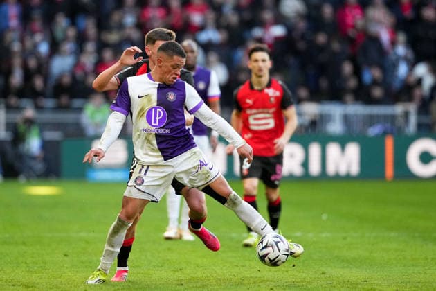 Stade Rennais FC v Toulouse FC - Ligue 1 McDonald s 2025 2026 11 Santiago HIDALGO (tfc) during the Ligue 1 McDonald s match between Rennes and Toulouse at Roazhon Park on February 28, 2026 in Rennes, France. Rennes France  Copyright: xFEPx 776348309