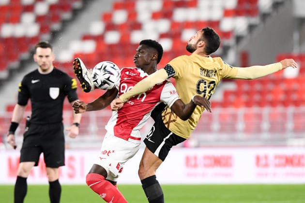 Sport Bilder des Tages AS Monaco v Angers SCO - Ligue 1 McDonald s 2025 2026 15 Lamine CAMARA (asm) during the Ligue 1 McDonald s match between Monaco and Angers at Stade Louis II on February 28, 2026 in Monaco, Monaco. Monaco Monaco  Copyright: xFEPx 776348302