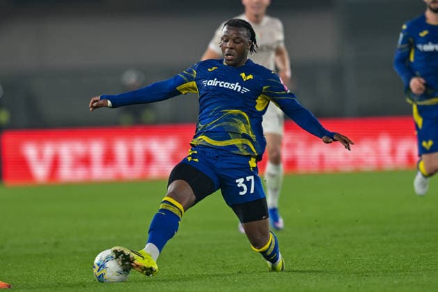 CALCIO - Serie A - Hellas Verona FC vs SSC Napoli Hellas Verona s Armel Bella-Kotchap portrait in action during Hellas Verona FC vs SSC Napoli, Italian soccer Serie A match in Verona, Italy, February 28 2026 Verona Italy  Copyright: xIPAxSport ABACAx