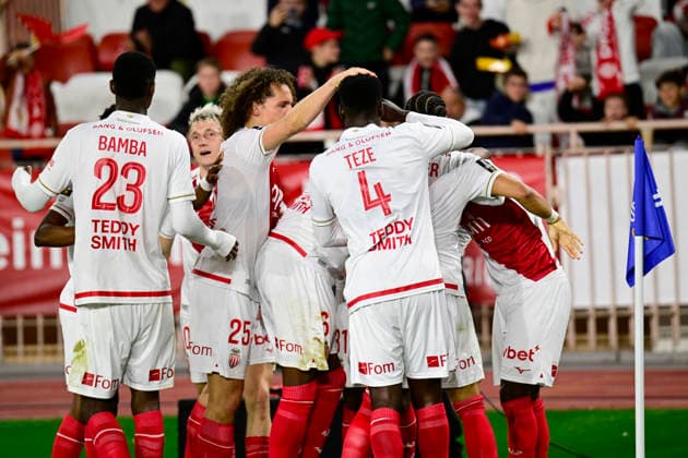 FOOTBALL : AS Monaco VS Angers SCO - Ligue 1 McDonald s - 28 02 2026 Joy ASM - But Folarin Balogun - Ligue 1 McDonald s match between AS Monaco and Angers SCO on February 28, 2026 at the Louis II Stadium in Monaco MonacoMonaco  Copyright: xWilliamxCannarellax