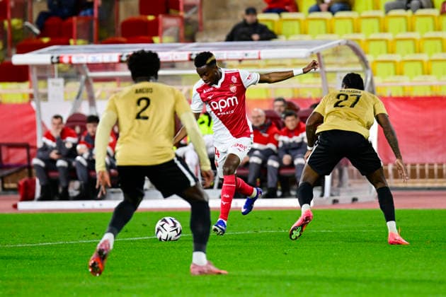 FOOTBALL : AS Monaco VS Angers SCO - Ligue 1 McDonald s - 28 02 2026 Aladji Bamba (ASM) - Ligue 1 McDonald s match between AS Monaco and Angers SCO on February 28, 2026 at the Louis II Stadium in Monaco MonacoMonaco  Copyright: xWilliamxCannarellax