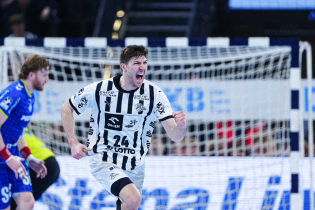 Torjubel Lukas Zerbe (THW Kiel, 24) GER, THW Kiel vs. VfL Gummersbach, Handball, 1. Bundesliga, Spieltag 23, Saison 2025 2026, 28.02.2026 GER, THW Kiel vs. VfL Gummersbach, Handball, 1. Bundesliga, Spieltag 23, Saison 2025 2026, 28.02.2026 Kiel Copyright: xEibner-Pressefoto MarcelxvonxFehrnx EP_MFN