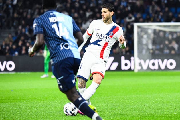 FOOTBALL : AC Le Havre vs Paris SG - Ligue 1 McDonald s - JournÃ e 24 - 28 02 2026 Lucas Hernandez (Paris SG) Le HavreFrance  Copyright: xBaptistexAutissierx