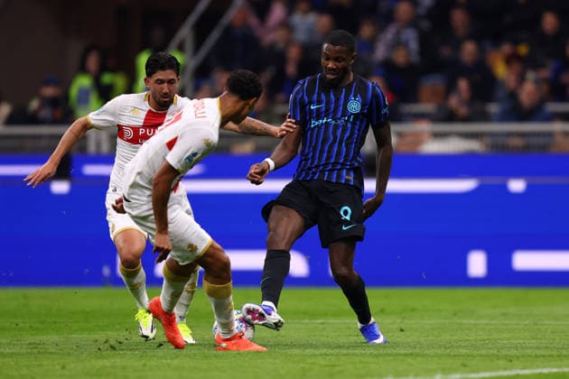 Marcus Thuram (Fc Internazionale) controls the ball, Serie A, FC Internazionale v Genoa CFC, Giuseppe Meazza, February 28, 2026, Milan, Italy.