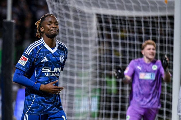 28.02.2026, Fussball, 2. Bundesliga, Saison 2025 2026, 24. Spieltag, SpVgg Greuther Fürth - FC Schalke 04, Moussa Ndiaye (FC Schalke 04) xRHR-FOTO YYx