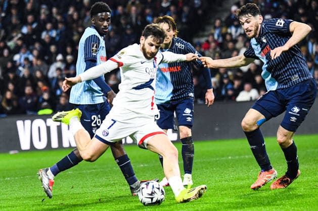 FOOTBALL : AC Le Havre vs Paris SG - Ligue 1 McDonald s - JournÃ e 24 - 28 02 2026 Khvicha Kvaratskhelia (Paris SG) Le HavreFrance  Copyright: xBaptistexAutissierx