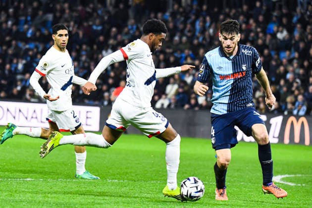 FOOTBALL : AC Le Havre vs Paris SG - Ligue 1 McDonald s - JournÃ e 24 - 28 02 2026 Ibrahim Mbaye (Paris SG) Gautier Lloris (AC Le Havre) Le HavreFrance  Copyright: xBaptistexAutissierx