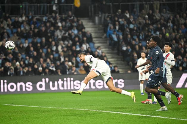 Le Havre Athletic Club v Paris Saint-Germain - Ligue 1 McDonald s 2025 2026 29 Bradley BARCOLA (psg) during the Ligue 1 McDonald s match between Le Havre and Paris at Stade Oceane on February 28, 2026 in Le Havre, France. Le Havre France  Copyright: xFEPx 776348301