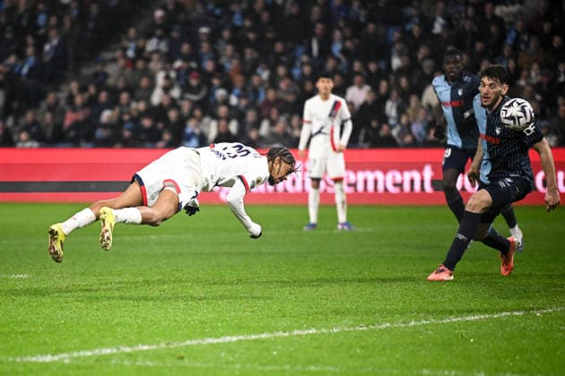 Le Havre Athletic Club v Paris Saint-Germain - Ligue 1 McDonald s 2025 2026 29 Bradley BARCOLA (psg) during the Ligue 1 McDonald s match between Le Havre and Paris at Stade Oceane on February 28, 2026 in Le Havre, France. Le Havre France  Copyright: xFEPx 776348301