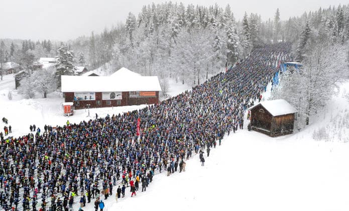 14 000 skiers at the start of Vasaloppet, the world s biggest cross-country race. The race is 90 kilometres and goes from Bergy By outside Sälen to Mora in Sweden 1 March 2026. SÄLEN SWEDEN x9110x *** 14 000 skiers at the start of Vasaloppet, the world s biggest cross country race The race is 90 kilometres and goes from Bergy By outside Sälen to Mora in Sweden 1 March 2026 SÄLEN SWEDEN x9110x  Copyright: xUlfxPalm TTx SWEDEN VASALOPPET 2026