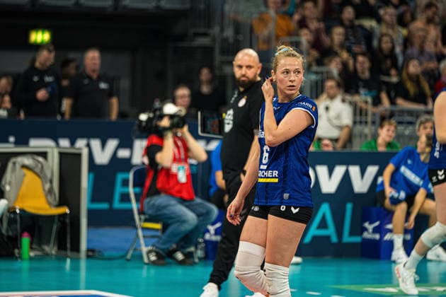 Volleyball I Frauen I Saison 2025-2026 I Zoi DVV-Pokalfinale I VfB Suhl LOTTO Thüringen - Allianz MTV Stuttgart I 28.02.2026 Copyright: xLobeca Björn-OlexKehmx