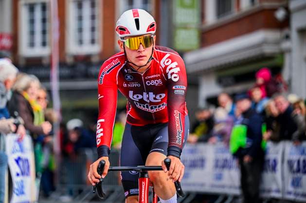 Kuurne Brussel Kuurne 2026 Cycling Race KUURNE, BELGIUM - MARCH 01 : Rider of Lotto Intermarche before the start of the race during the 78th edition of Kuurne Brussel Kuurne an UCI ProSeries 1.Pro one day cycling road race for Men Elite of 194km with start in Kortrijk and finish in Kuurne on March 1, 2026 in Kuurne, Belgium, 01 03 2026 ( Motordriver Kenny Verfaillie - Kuurne Belgium  Copyright: xTomasxSiskx