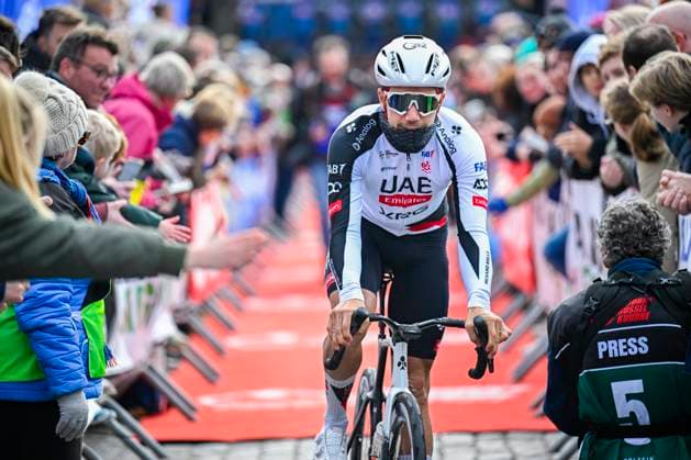 Kuurne Brussel Kuurne 2026 Cycling Race KUURNE, BELGIUM - MARCH 01 : Oliveira Rui (POR) of UAE Team Emirates - XRG: before the start of the race during the 78th edition of Kuurne Brussel Kuurne an UCI ProSeries 1.Pro one day cycling road race for Men Elite of 194km with start in Kortrijk and finish in Kuurne on March 1, 2026 in Kuurne, Belgium, 01 03 2026 ( Motordriver Kenny Verfaillie - Kuurne Belgium  Copyright: xTomasxSiskx