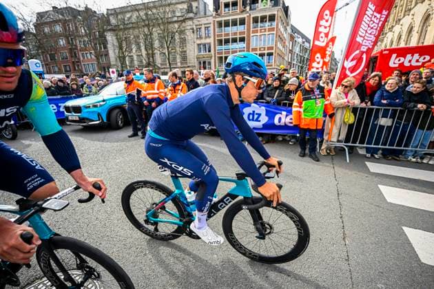 Kuurne Brussel Kuurne 2026 Cycling Race KUURNE, BELGIUM - MARCH 01 : Ballerini Davide (ITA) of XDS Astana Team before the start of the race during the 78th edition of Kuurne Brussel Kuurne an UCI ProSeries 1.Pro one day cycling road race for Men Elite of 194km with start in Kortrijk and finish in Kuurne on March 1, 2026 in Kuurne, Belgium, 01 03 2026 ( Motordriver Kenny Verfaillie - Kuurne Belgium  Copyright: xTomasxSiskx